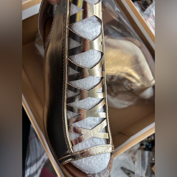 Womens Fashion Aran Open Toe Heel Sandal - Picture 6 of 11